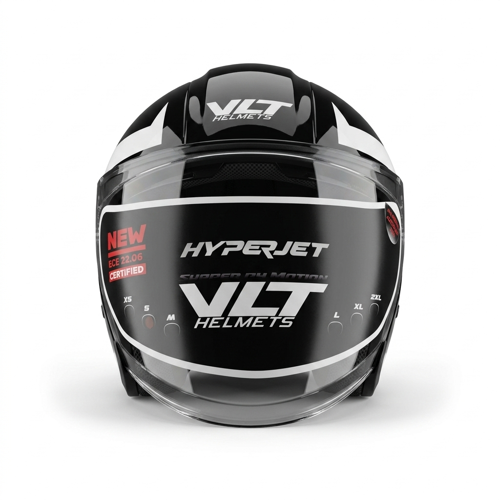 VLT HyperJet Arrow Gloss White/Red/Blue Helmet