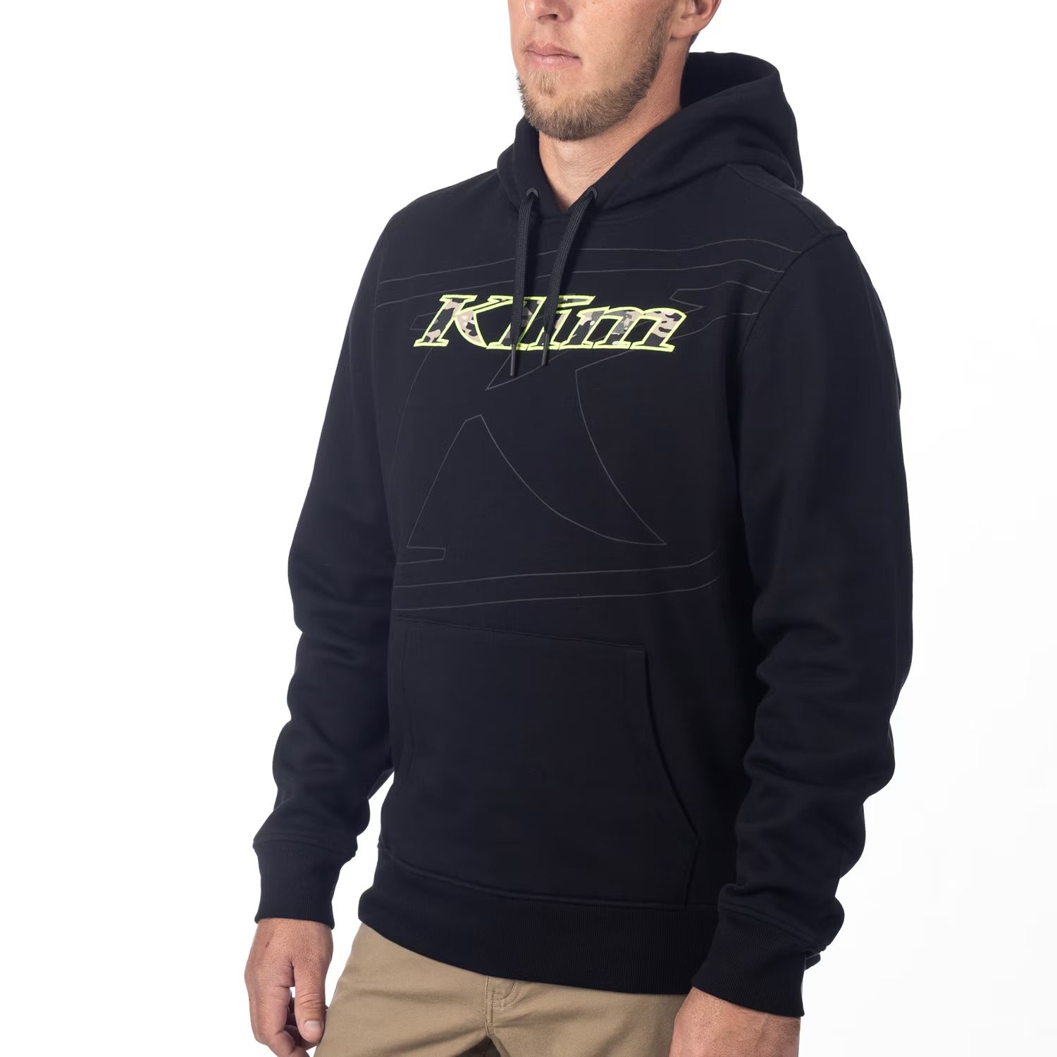 Klim Glens Peak Pullover Hoodie Black - Montana Tan Camo