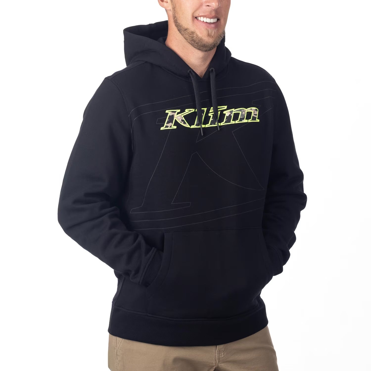 Klim Glens Peak Pullover Hoodie Black - Montana Tan Camo