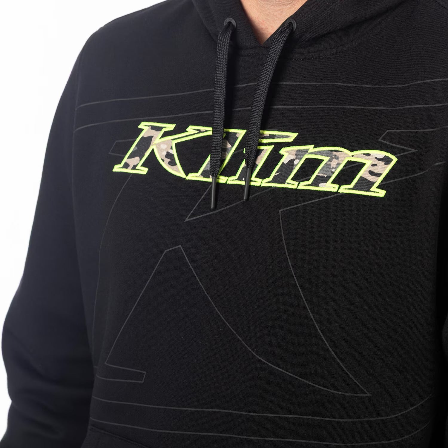 Klim Glens Peak Pullover Hoodie Black - Montana Tan Camo