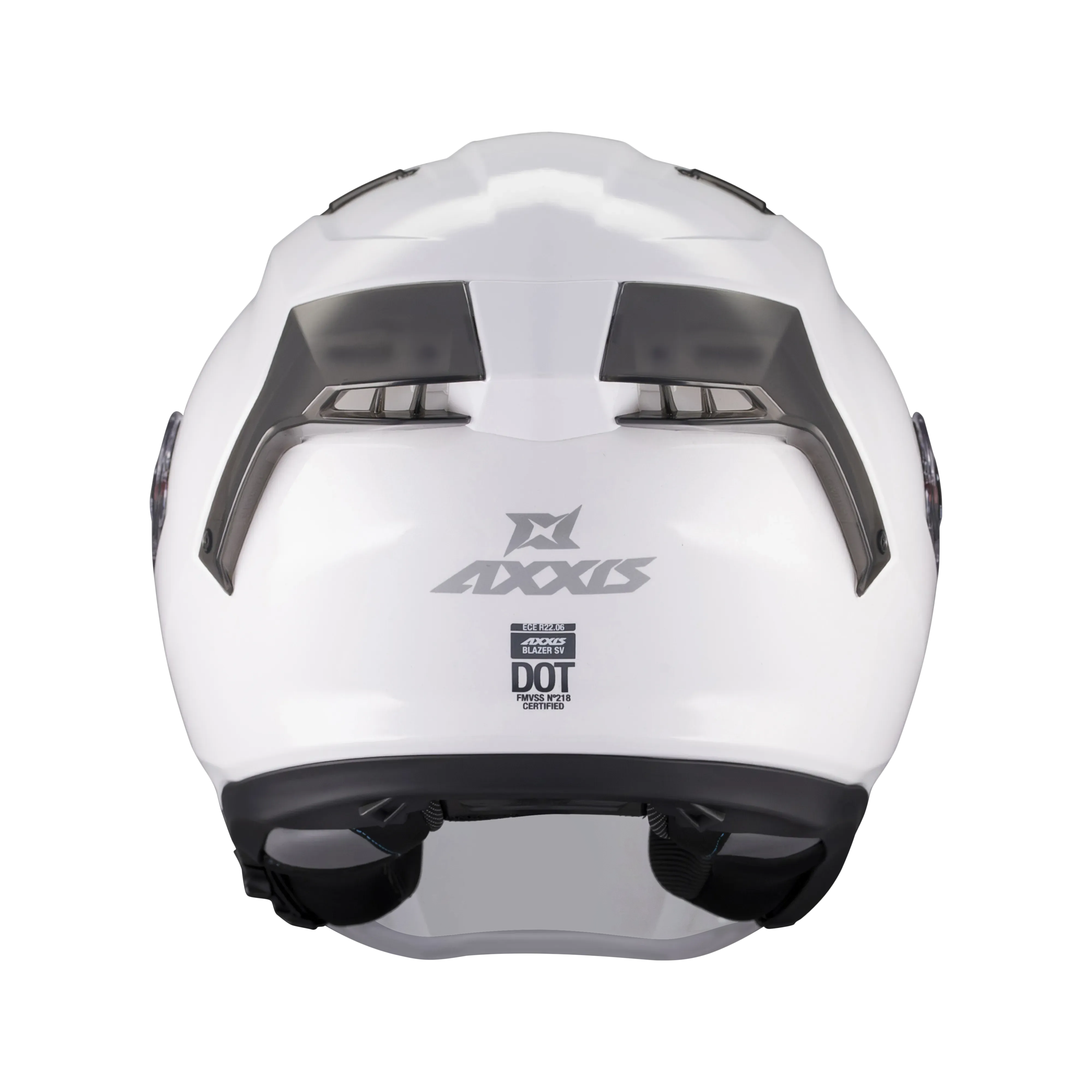 Axxis Helmets Bazer SV - Solid A0 Gloss White Open Face Helmet