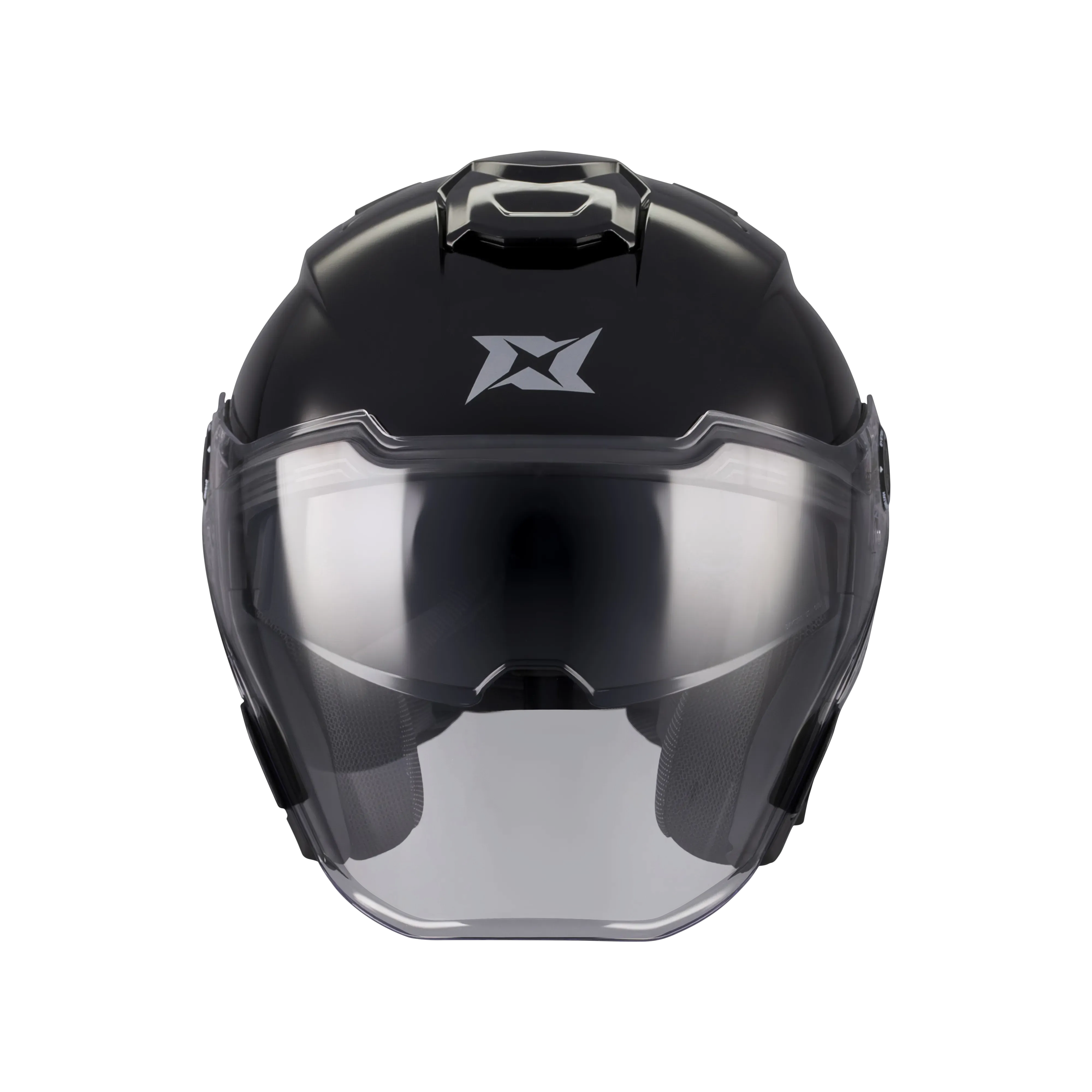 Axxis Helmets Bazer SV - Solid A1 Gloss Black Open Face Helmet