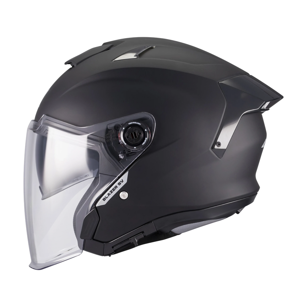Axxis Helmets Blazer SV - Solid A1 Matt Black Open Face Helmet
