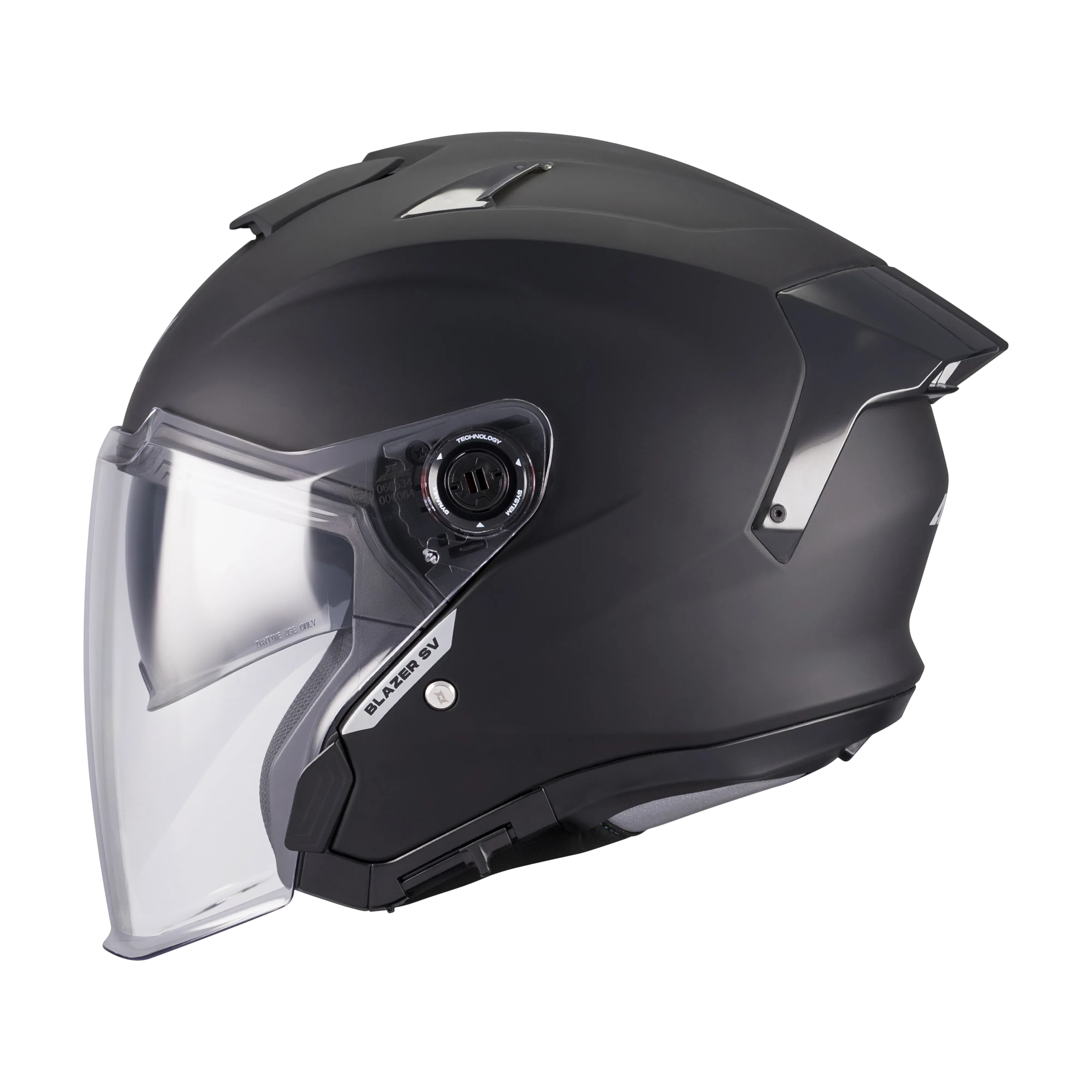 Axxis Helmets Bazer SV - Solid A1 Matt Black Open Face Helmet