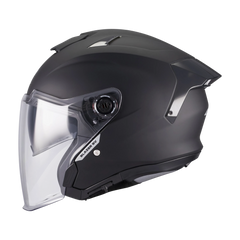 Axxis Helmets Bazer SV - Solid A1 Matt Black Open Face Helmet