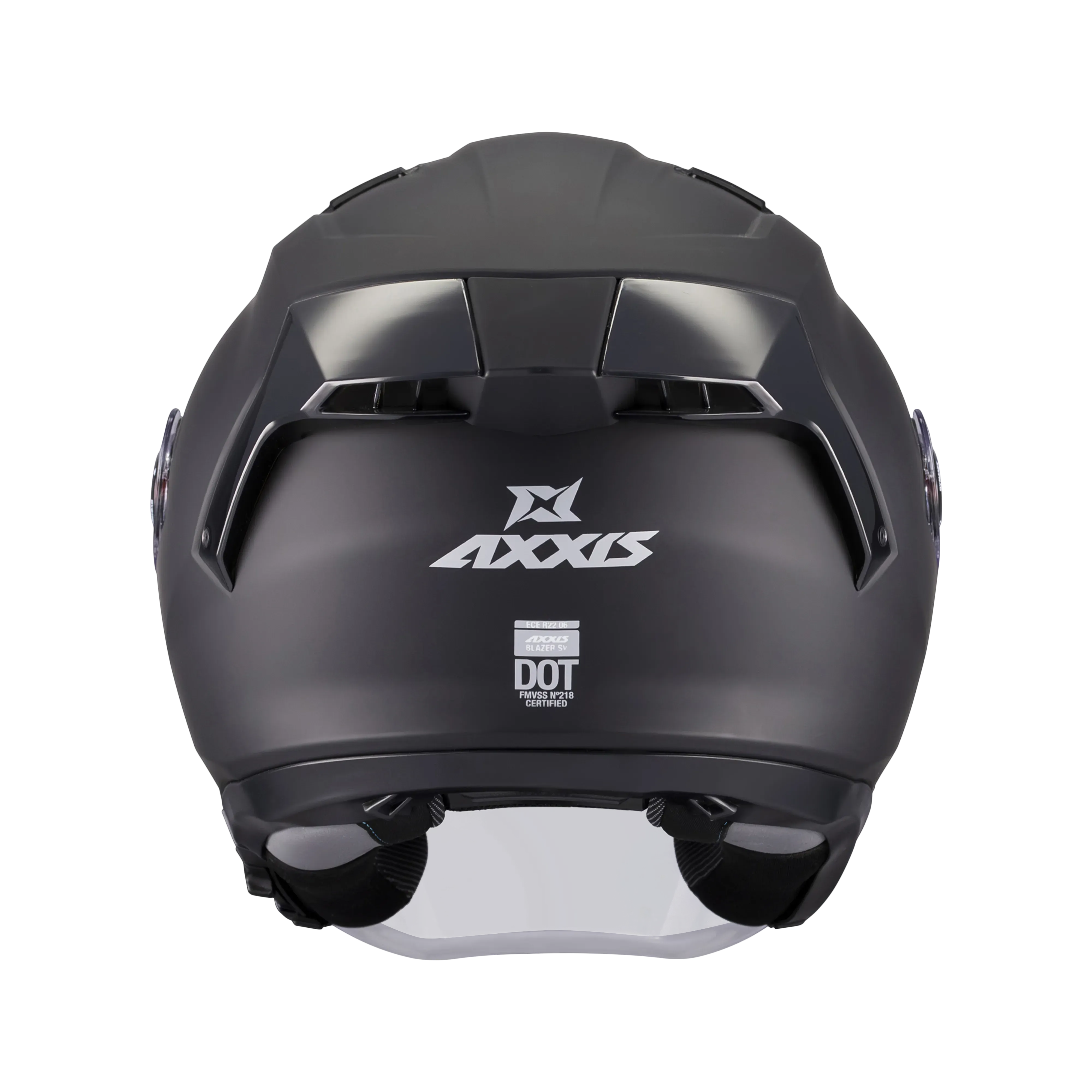 Axxis Helmets Bazer SV - Solid A1 Matt Black Open Face Helmet