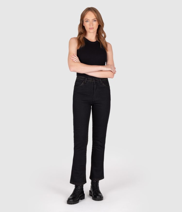 Knox Women’s Cartmel Kick-Flare Jeans Black