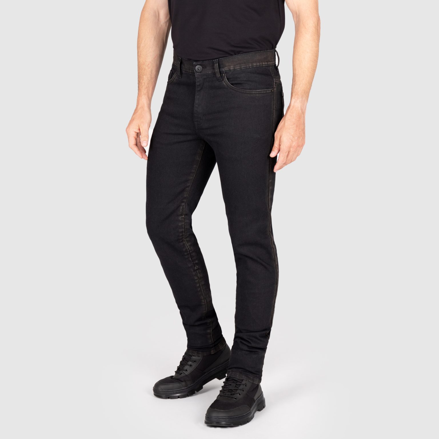 Knox Colton Slim-Tapered Jeans – Black Rust