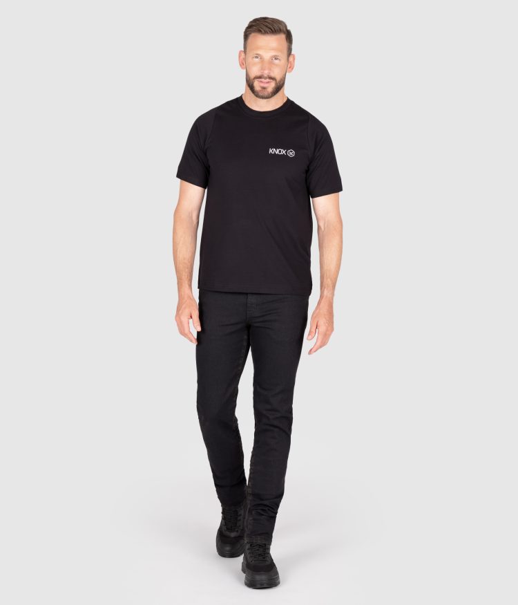 Knox Colton Slim-Tapered Jeans – Black Rust