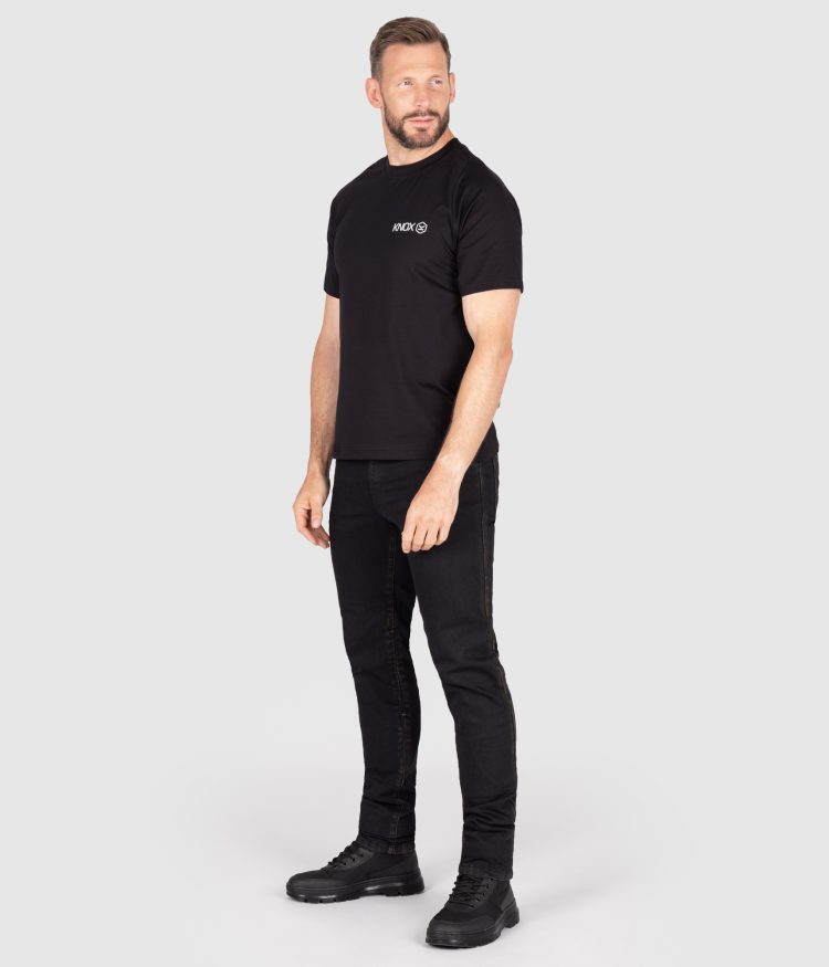 Knox Colton Slim-Tapered Jeans – Black Rust