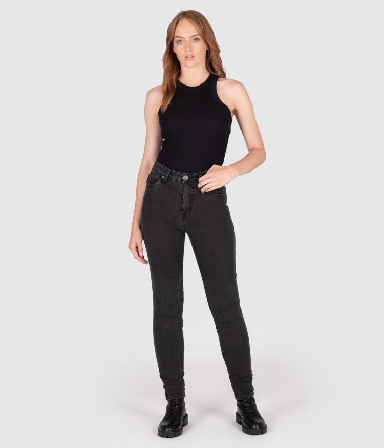 Knox Women’s Colton Skinny-Fit Jeans – Charcoal