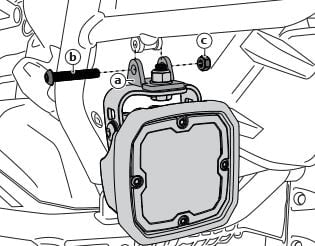 Denali Driving Light Mount - BMW OEM Light Mount Adapter [LAH.07.10900]