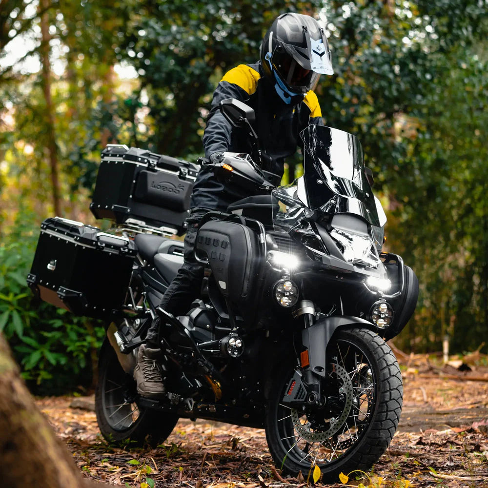 LOBOO Crash Bar Bags (5L Pair) for BMW R1300GS Adventure (2024+) - Anti-Theft EVA Hard Shell Storage