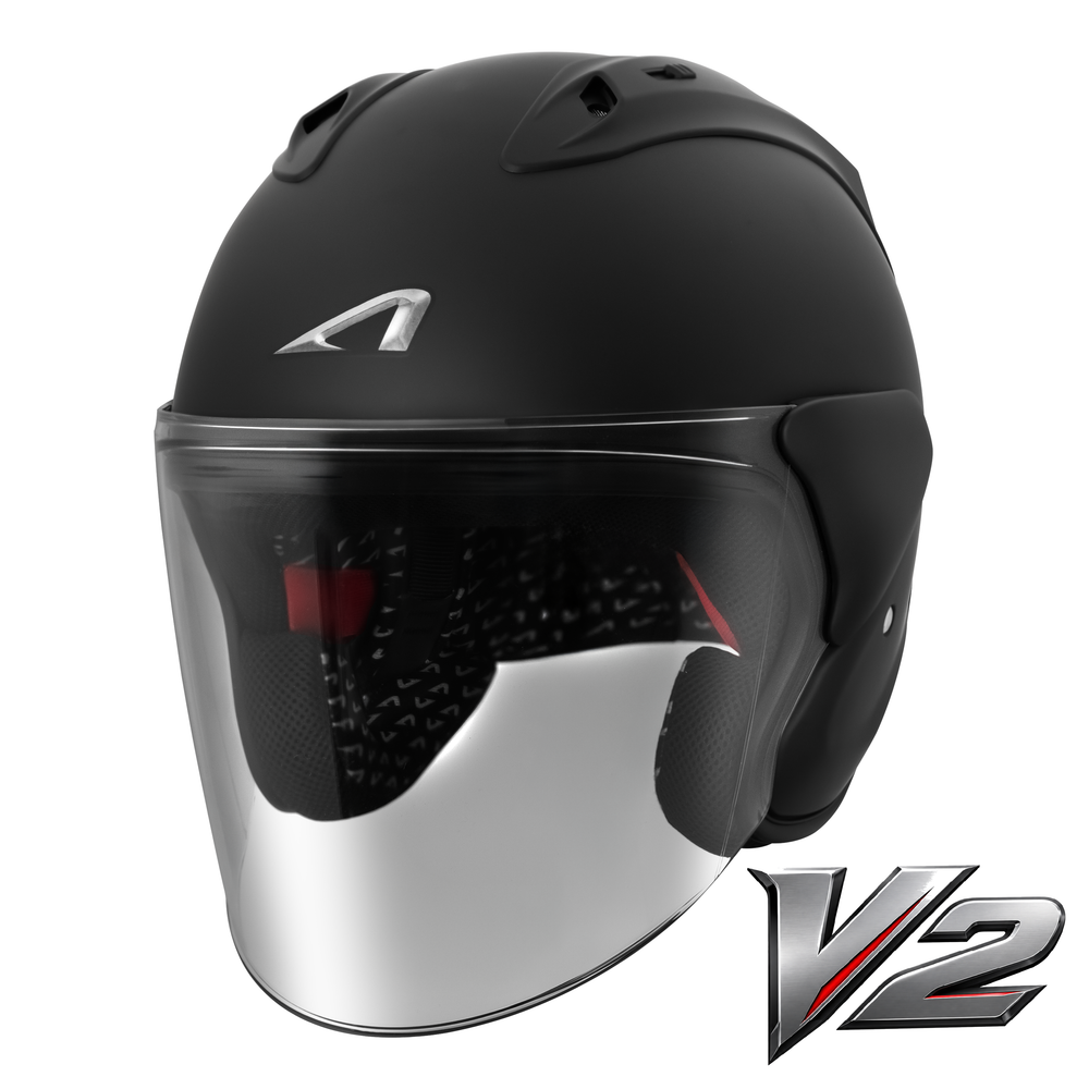 Astone DJ17 v2 Helmet - Matt Black