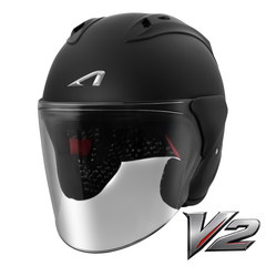 Astone DJ17 v2 Helmet - Matt Black