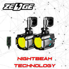 Zedge Z60 Motorcycle Hyperbeam Driving Lights w/ NightBeam Technology Spotlight