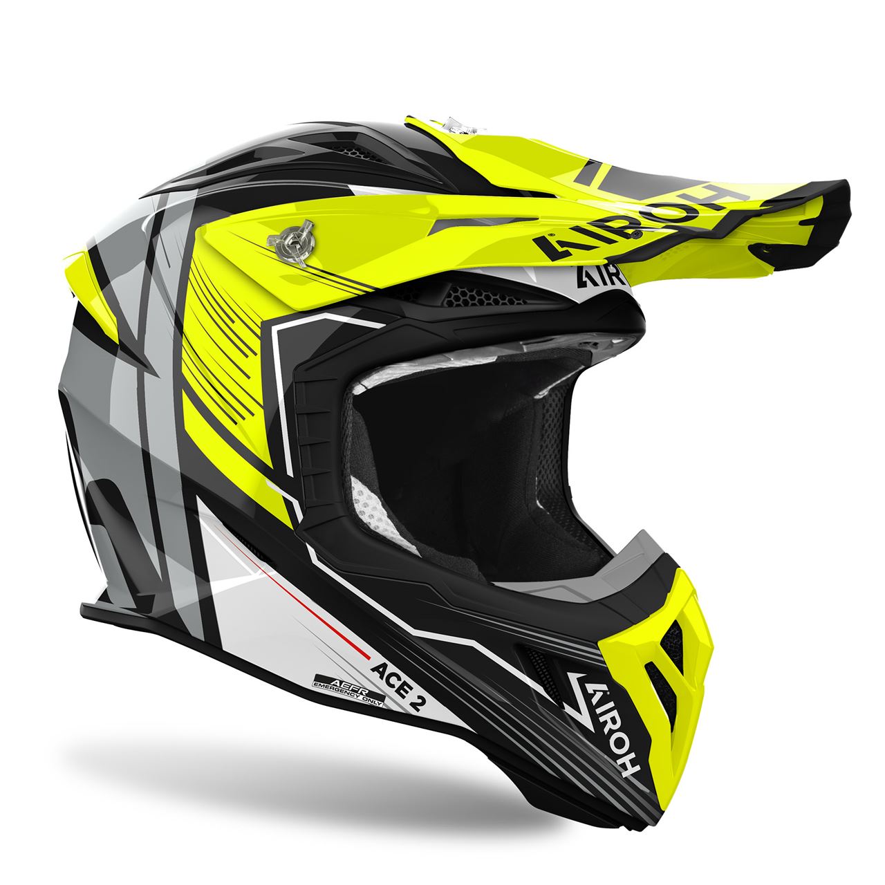 Airoh Aviator Ace 2 Engine Yellow Gloss Helmet