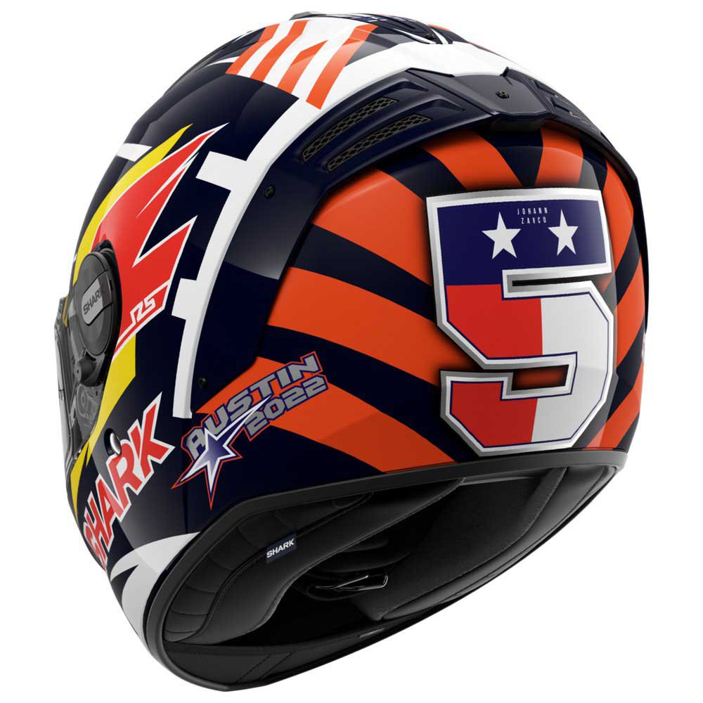 Shark Spartan RS Replica Zarco Austin Helmet (BRW)
