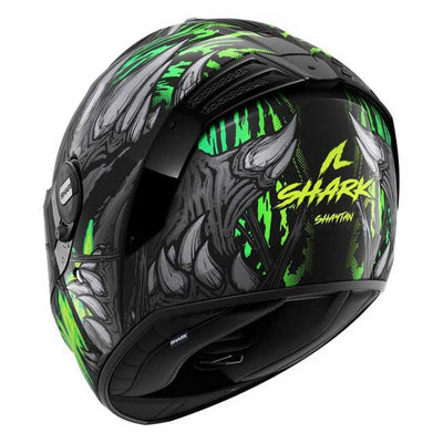 Shark Spartan RS Shaytan Helmet Green/Anthracite (KGA)