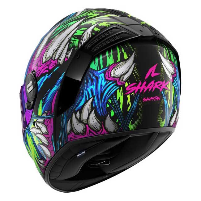 Shark Spartan RS Shaytan Helmet Green/Violet (KGV)