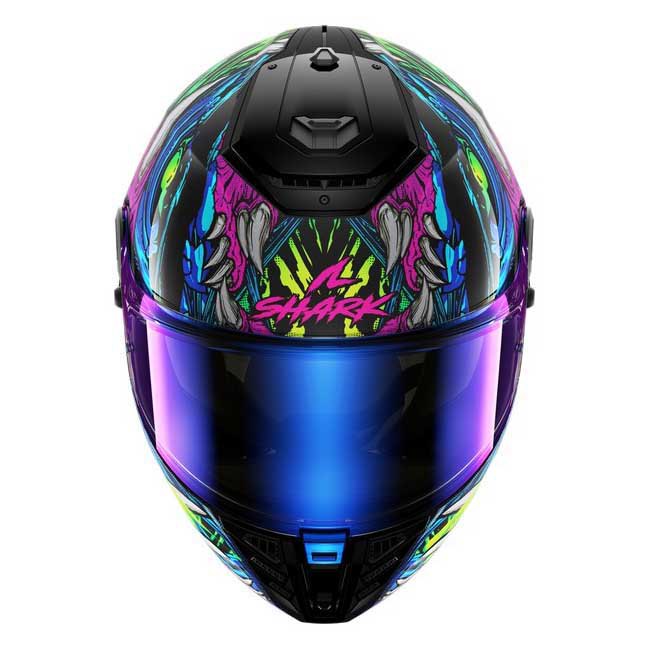 Shark Spartan RS Shaytan Helmet Green/Violet (KGV)