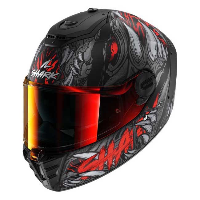 Shark Spartan RS Shaytan Helmet Matt Red/Anthracite (KRA)