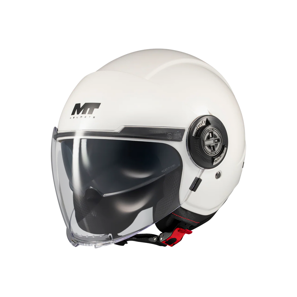MT Helmets Viale SV Solid A0 Gloss White Helmet