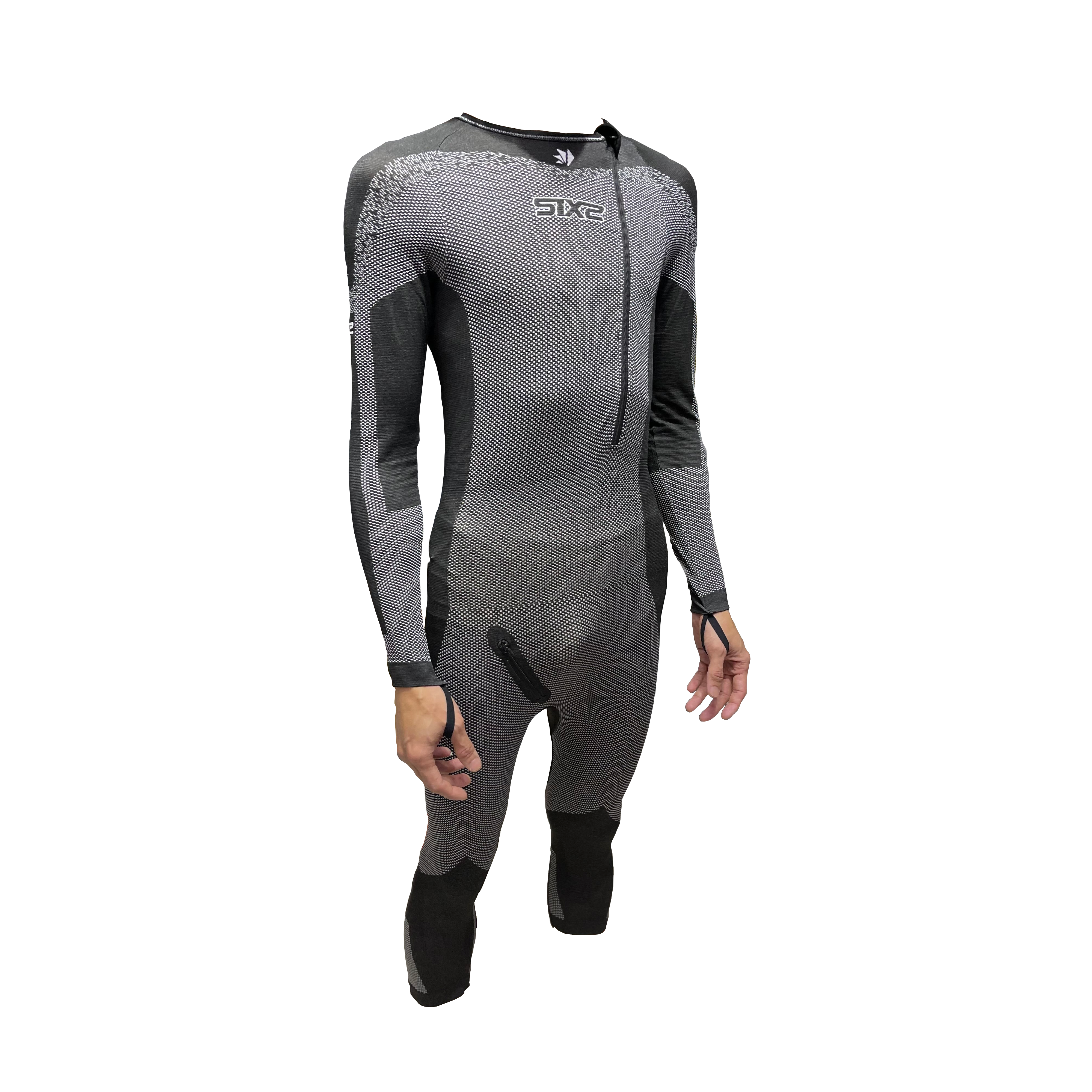 SIX2 BreezyTouch Racing 3/4 One-Piece Undersuit Black Carbon (STXL)