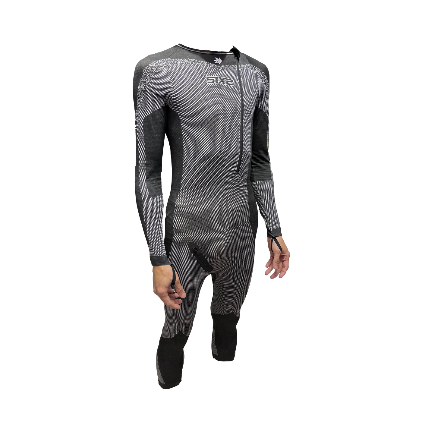 SIX2 BreezyTouch Racing 3/4 One-Piece Undersuit Black Carbon (STXL)