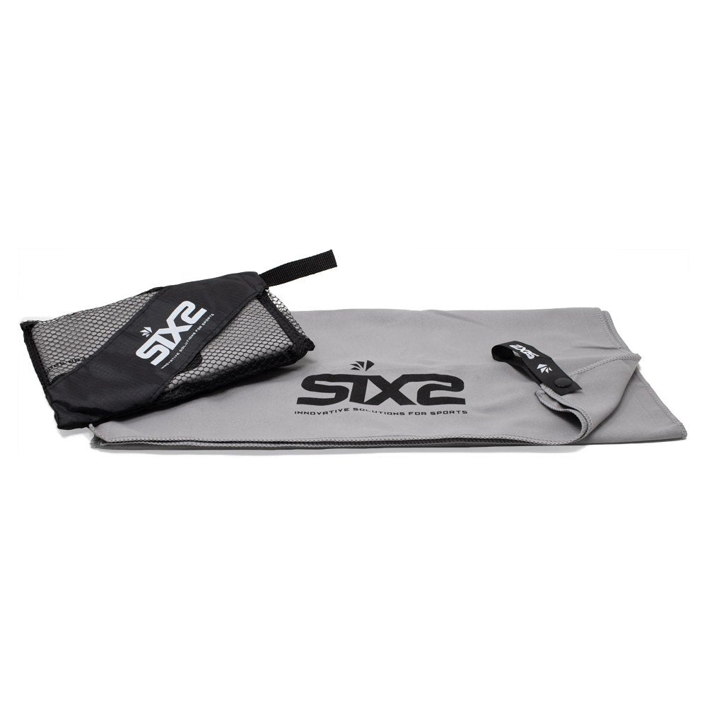 SIX2 Suede Towel GREY/BLACK 40x80cm