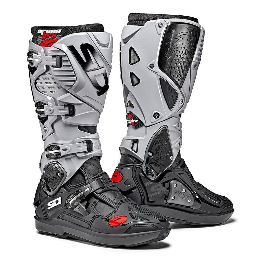 SIDI Crossfire 3 SRS Black/Ash Boots (NEW 2024)