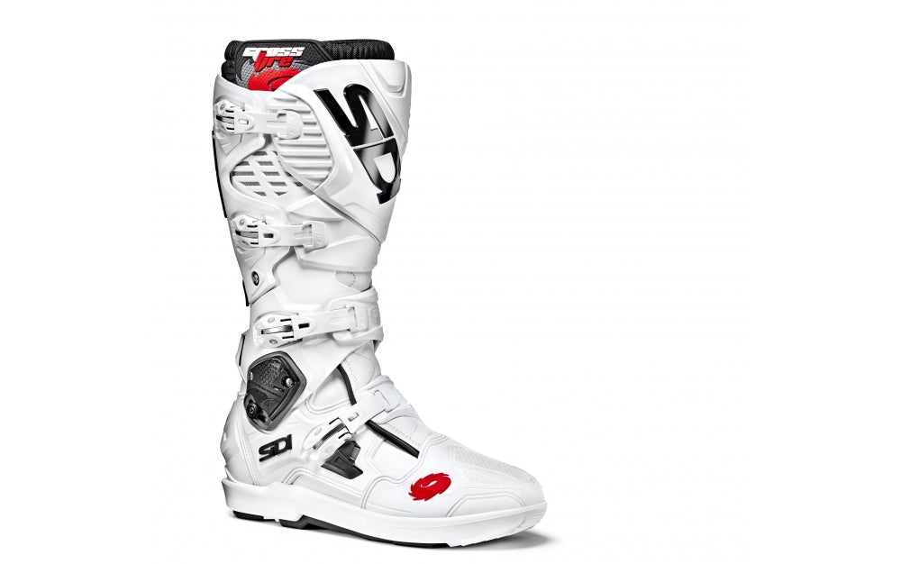 SIDI Crossfire 3 SRS White/White Boots – Regina Specialties