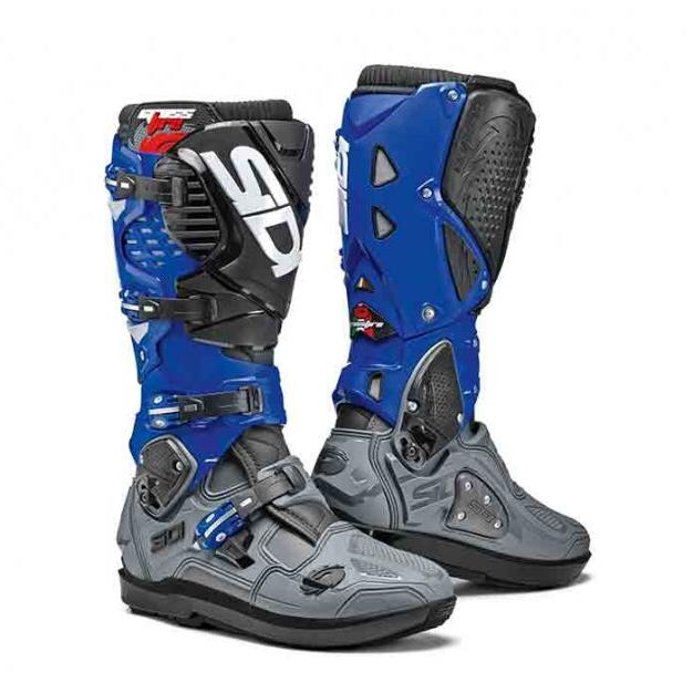SIDI Crossfire 3 SRS Grey/Blue/Black Boots (NEW 2024)