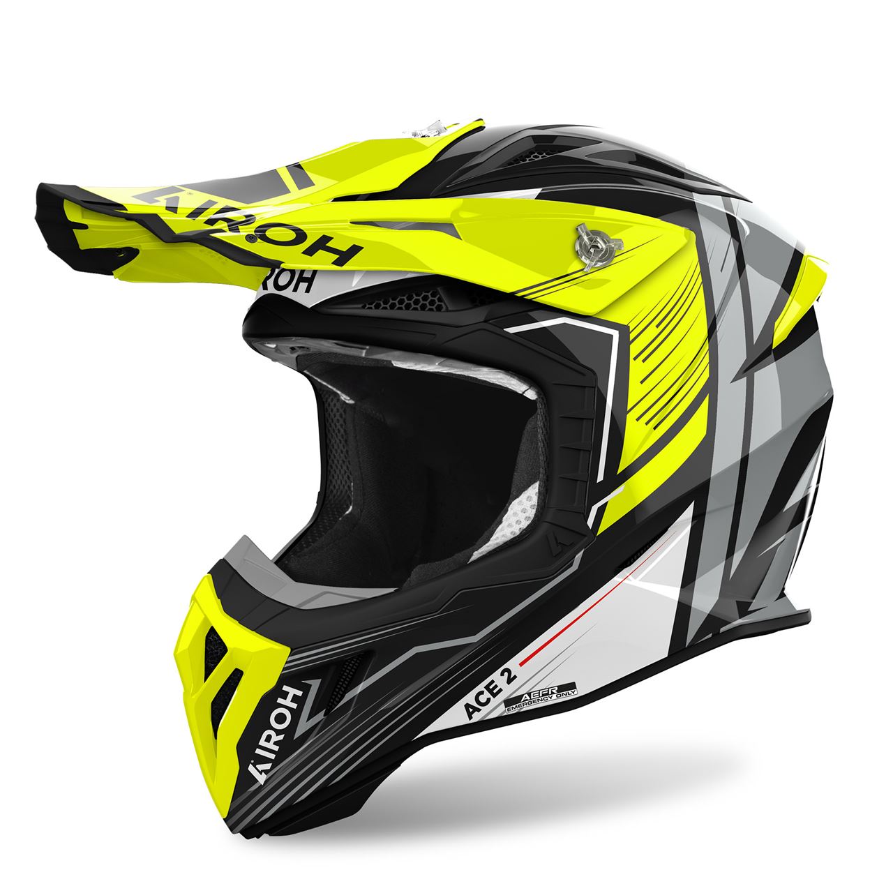 Airoh Aviator Ace 2 Engine Yellow Gloss Helmet