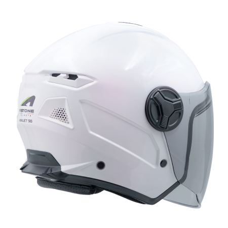 Astone MJS6 Iridium White Pink Mini Jet Helmet