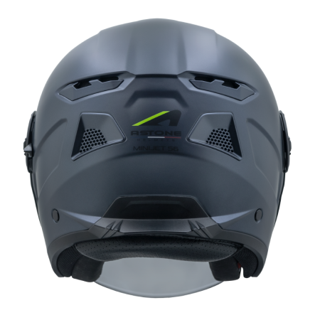 Astone MJS6 Matt Titanium Blue Mini Jet Helmet