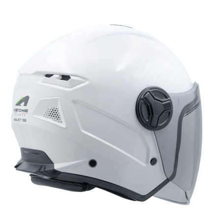 Astone MJS6 Gloss White Mini Jet Helmet