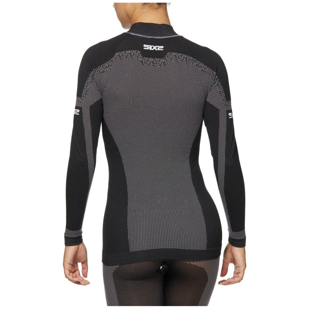 SIX2 BreezyTouch Turtleneck Long-Sleeve Jersey Black Carbon (TS3L)