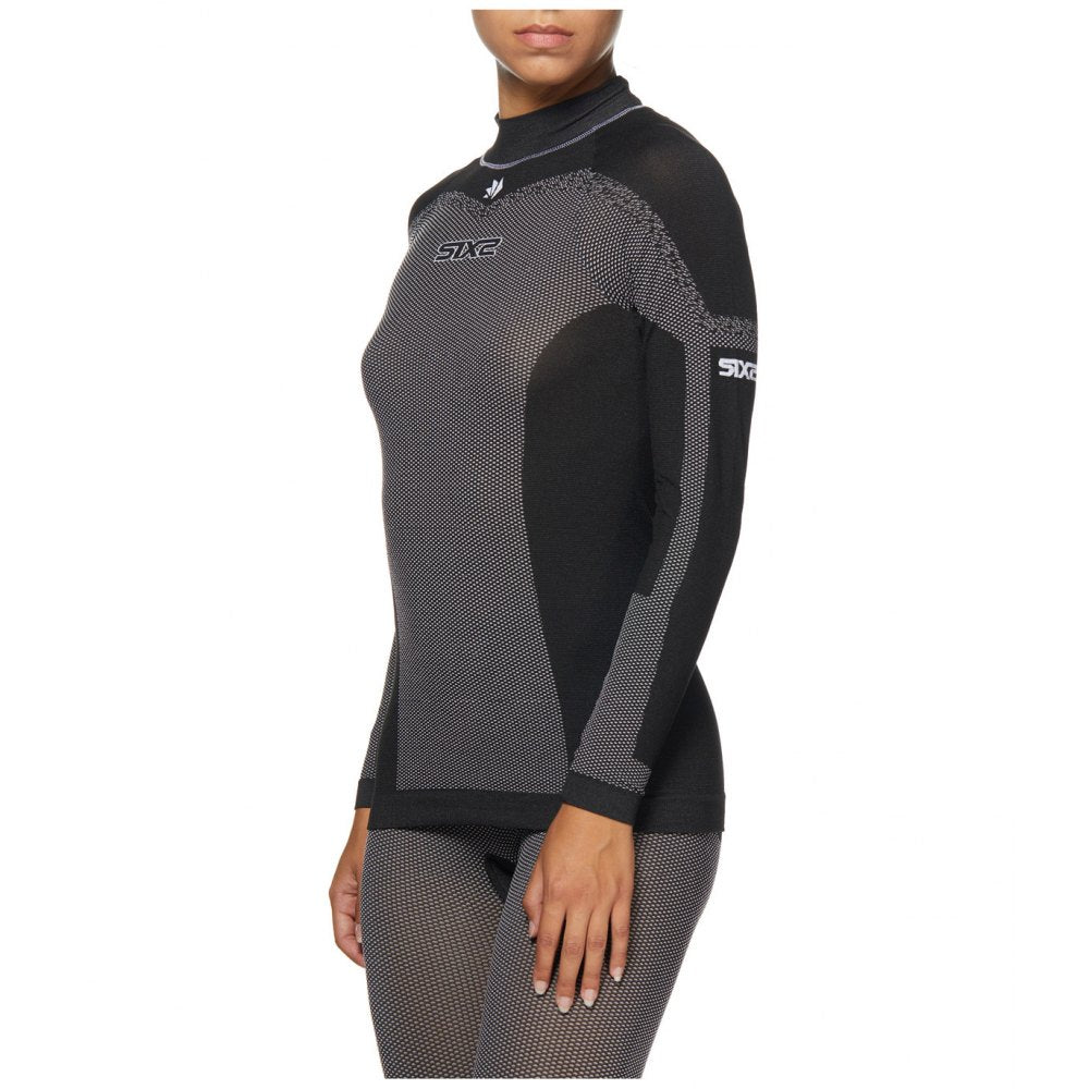 SIX2 BreezyTouch Turtleneck Long-Sleeve Jersey Black Carbon (TS3L)