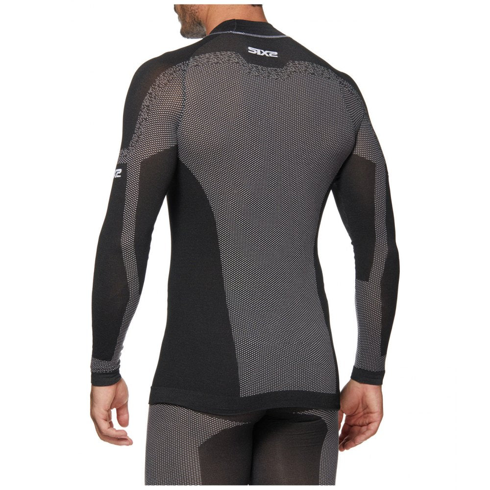 SIX2 BreezyTouch Turtleneck Long-Sleeve Jersey Black Carbon (TS3L)