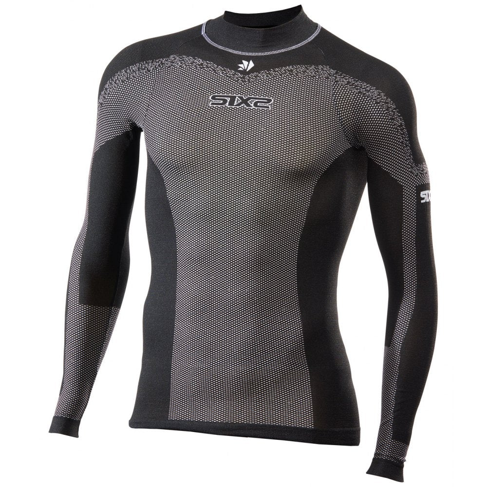 SIX2 BreezyTouch Turtleneck Long-Sleeve Jersey Black Carbon (TS3L)