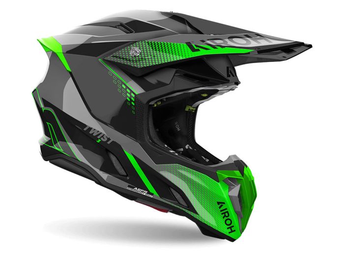 Airoh Twist 3 Shard Green Gloss Helmet