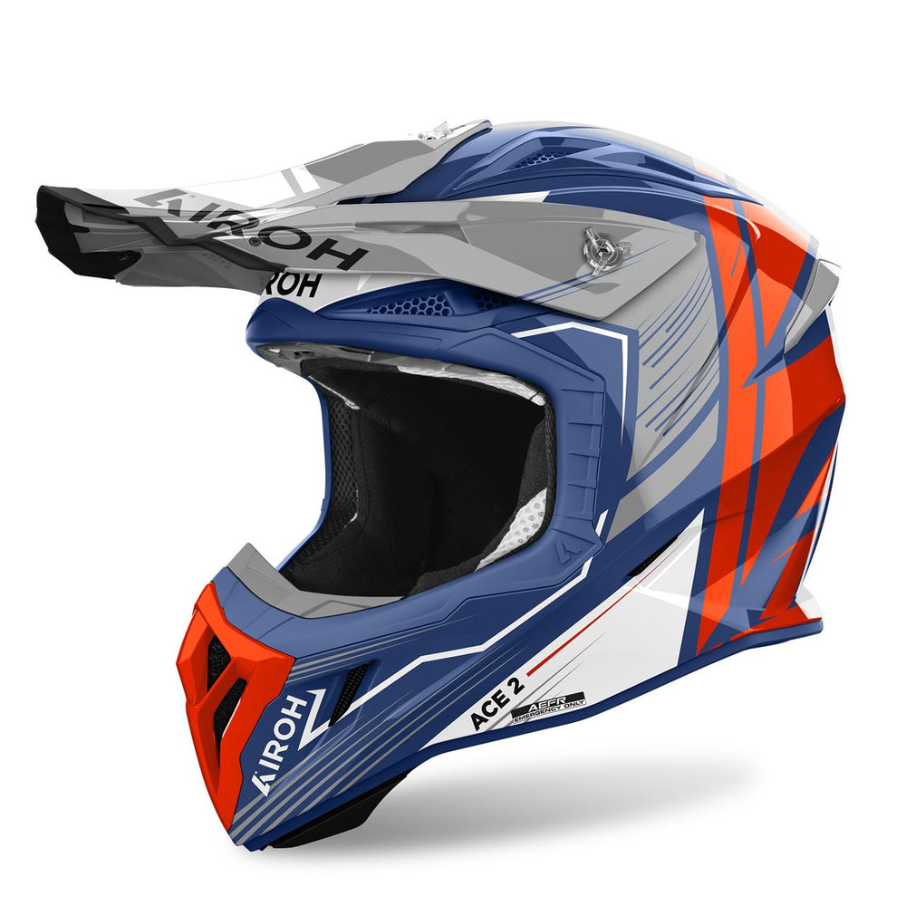 Airoh Aviator Ace 2 Engine Cerulean Gloss Helmet
