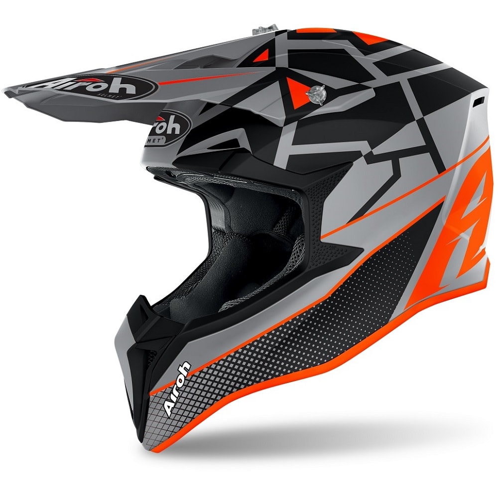 Airoh Wraaap Youth Mood Orange Matt Helmet