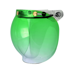Astone Bubble Visor - BV3 (Gradient Green Bubble) for 3 Button Retro Helmets