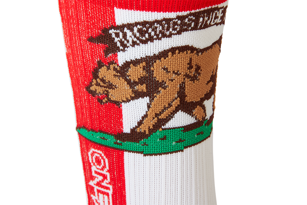 ONEAL MTB Performance Sock CALIFORNIA V.22 Red/White/Brown