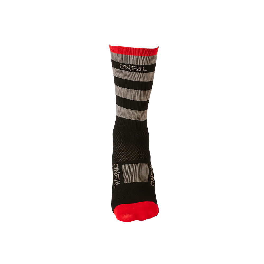 ONEAL MTB Performance Sock STRIPE V.22 Black/Gray/Red