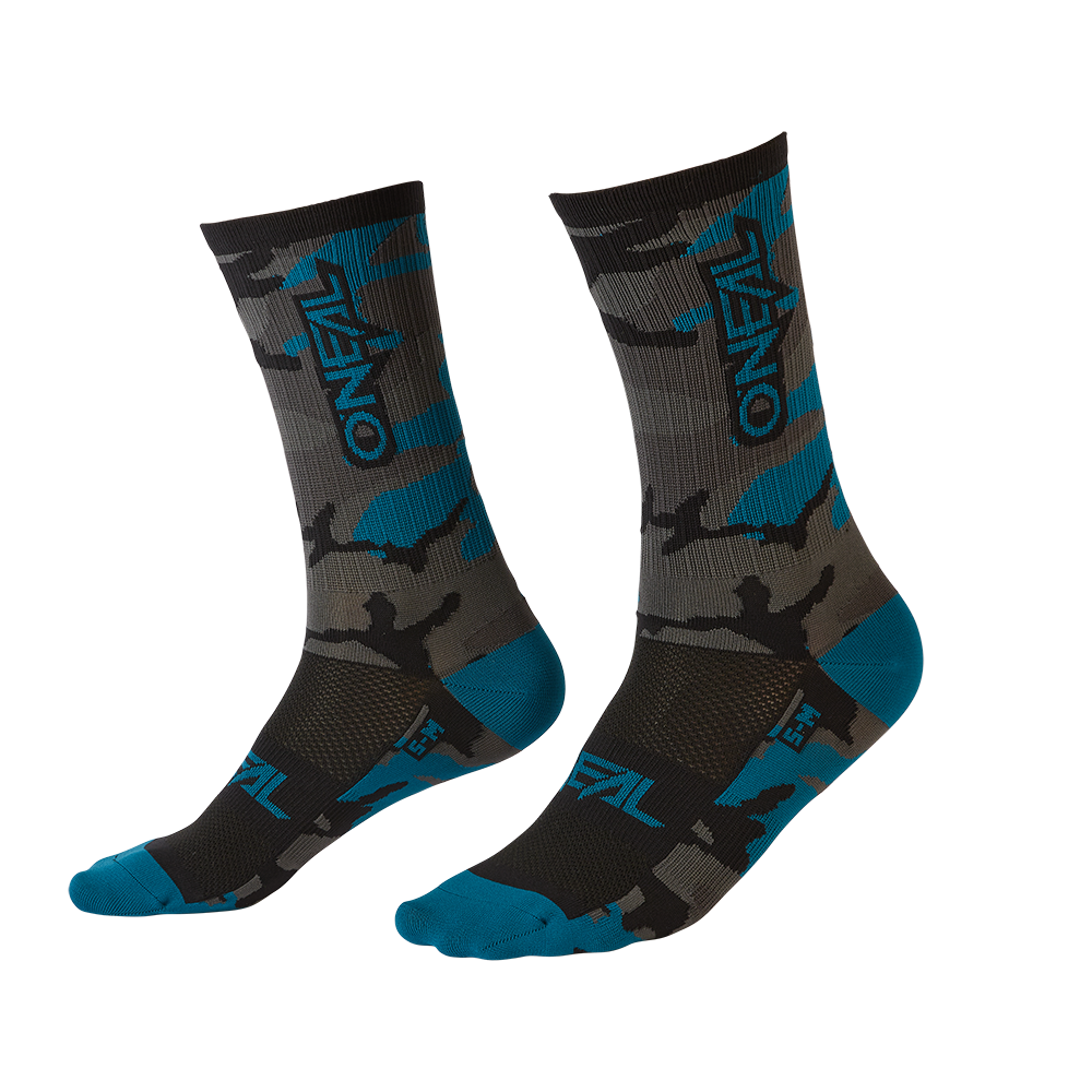 ONEAL MTB Performance Sock CAMO V.22 Gray/Blue/Black