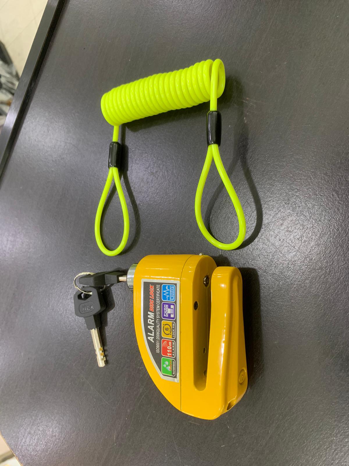 LOCKS Alarm Disc Lock w/ Movement Alarm