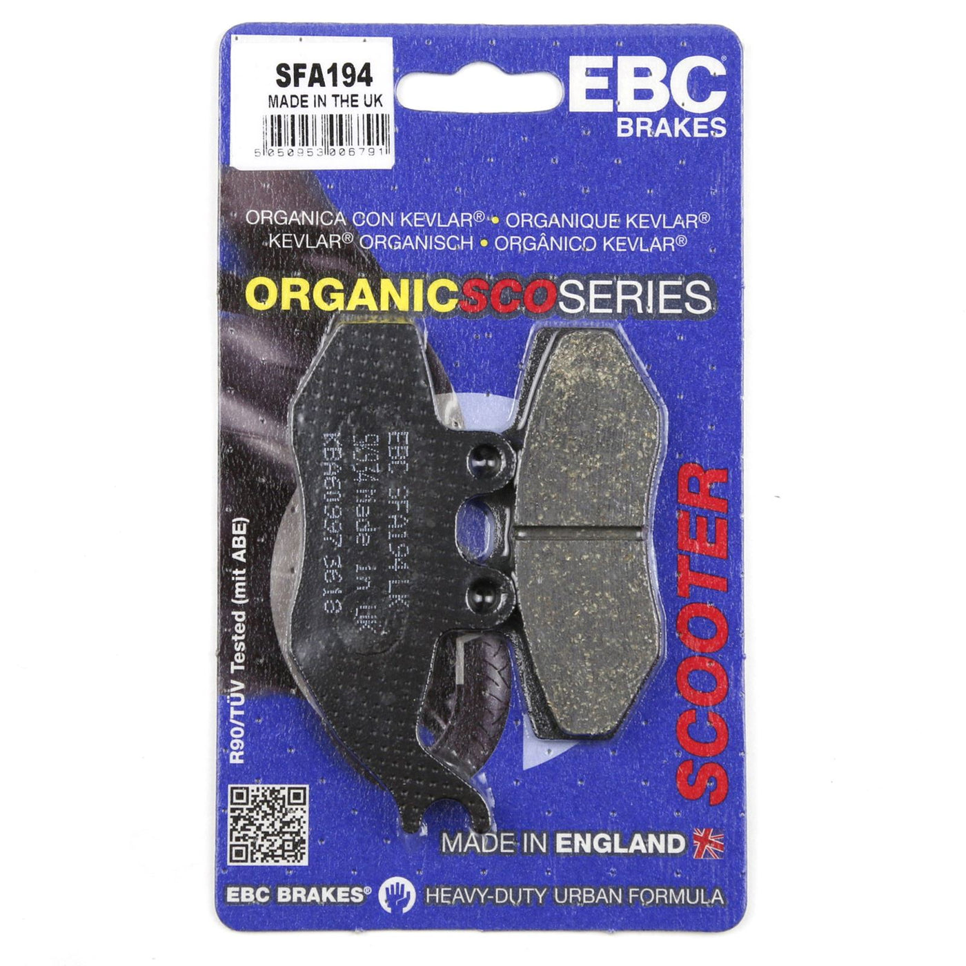 EBC Brakes SFA194 Scooter Organic Brake Pad Set